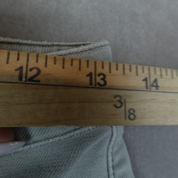 Faherty Pants Women 26 Light Green Softstretch Terry Patch Pocket Wide Leg Ankle - Picture 5 of 10